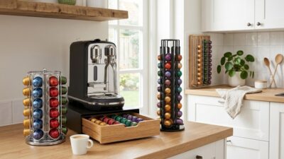 verschillende soorten capsulehouders voor koffie in de keuken